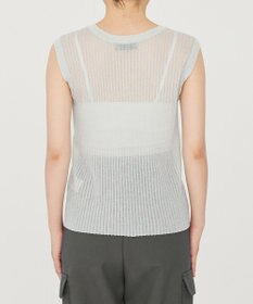 uncrave シアー リブ ノースリーブ ニット（uncrave STANDARD）