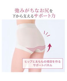 BRADELIS New York 【Yukine inc. 】ゆきねえ365綿混モアらくすっぽりショーツ25 深め 補正下着 補整