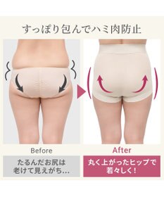 BRADELIS New York 【Yukine inc. 】ゆきねえ365綿混モアらくすっぽりショーツ25 深め 補正下着 補整