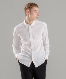 JOSEPH HOMME レボソジャガードストレッチ　レギュラーカラーシャツ