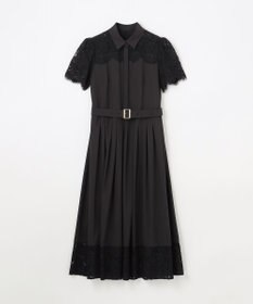 GRACE CONTINENTAL レースコンビタフタワンピース