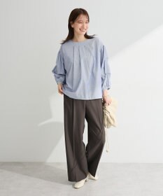 Green Parks きれシルストレートワイドパンツ