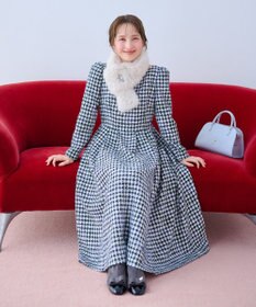 TOCCA 【百田夏菜子さん着用】【消臭】FROSTED CHECK TWEED ドレス