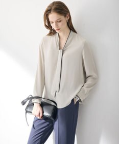 ICB L 【6/12-6/28期間限定・受注生産】BackSatinAmunzen ボウタイブラウス
