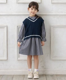 ANY KIDS ニットベスト × ワンピース セット