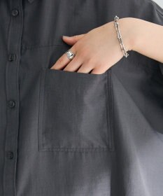 Green Parks ７分袖ミディ丈シャツワンピース