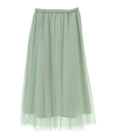 Green Parks ラメチュールプリーツスカート