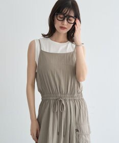 YECCA VECCA 【UVカット/遮熱/接触冷感】COOLカーゴキャミワンピース