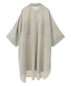 Green Parks ７分袖ミディ丈シャツワンピース