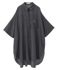 Green Parks ７分袖ミディ丈シャツワンピース