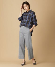 J.PRESS LADIES L 【洗える】 10oz Stretch Denim セミワイド パンツ