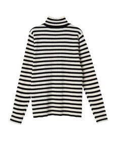 Green Parks ボーダーアソートモックネックニットプルオーバー