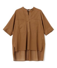 BEIGE， 【洗える・Oggi 10月号掲載】BAC / コットンビックポケットスタンドカラーシャツ