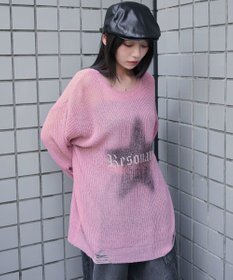 WEGO モヘアタッチスターBIGニット
