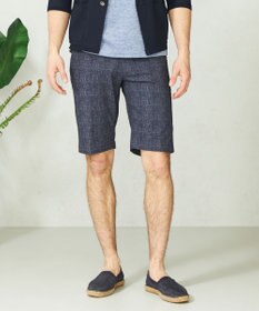 JOSEPH ABBOUD 【イージーケア】ウエストも伸びる！ライトウェーブ ハーフパンツ