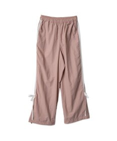 WEGO 【ウエストゴム】ラインリボンデザインナイロンバンツ