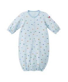 MIKI HOUSE HOT BISCUITS 【50-60㎝】 スムース素材 総柄ツーウェイオール