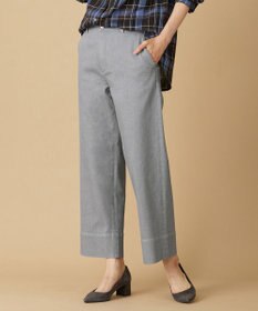 J.PRESS LADIES L 【洗える】 10oz Stretch Denim セミワイド パンツ