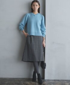 組曲 L 2WAYウォームストレッチ チェックスカート