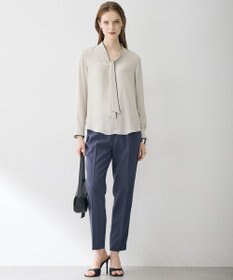 ICB L 【6/12-6/28期間限定・受注生産】BackSatinAmunzen ボウタイブラウス