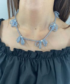 WEGO Lフラワービーズネックレス