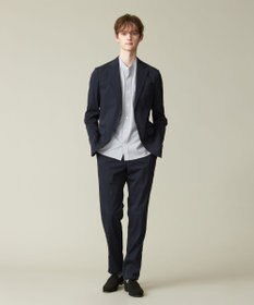 J.PRESS MEN 感動！？上品な見た目に着心地抜群なセットアップ【MECHANICAL】【超軽量 / 清涼感 / 洗える】ハイパワーストレッチ スラックス