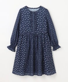 【新品タグ付き】組曲花柄ワンピース（160） 150-160cm】モノトーン花柄 ワンピース / 組曲 KIDS | ファッション