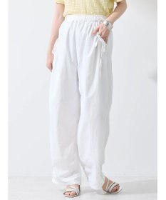 earth music&ecology サイドリボンラインパンツ（Ｏｆｆ　Ｗｈｉｔｅ）