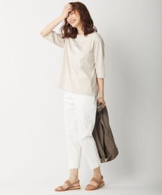 J.PRESS LADIES 【洗える】サテンストレッチ パンツ