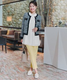 Tiaclasse 【スマート裏起毛・新色追加】 ピンタックシャツチュニック