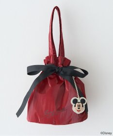 earth music&ecology 【予約】Disney/ミッキーチャーム付きリボン巾着