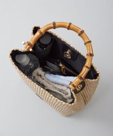 J.PRESS LADIES 【2way】 バンブー カゴ バッグ