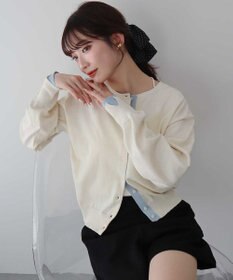 earth music&ecology 【一部予約】カラーコンビニットカーディガン