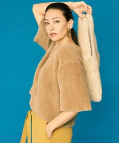 自由区 L 【カタログ掲載】シェニールボンディング ニット