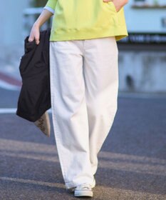 23区 【滝沢眞規子さん着用/VERY・Oggi掲載】23区DENIM ストレッチ ワイドパンツ ホワイト系