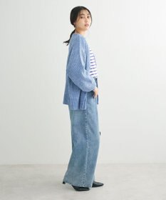 Green Parks ベロアモールＶネックカーディガン