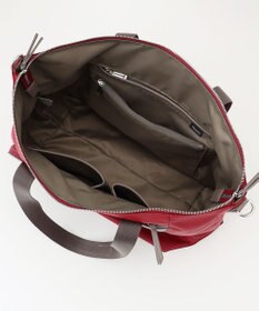 Y'SACCS ナイロン×リサイクルレザー　コンビマルチトート