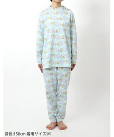 Wing パジャマ 長袖 長ズボン 綿混(本体) あったか レディース EP6014 ウイング／ワコール