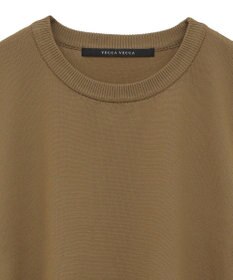 YECCA VECCA サイドプリーツ異素材MIXプルオーバー