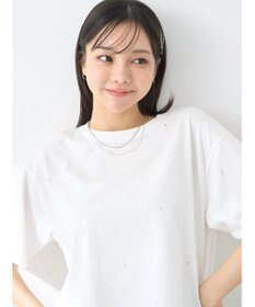 earth music&ecology キラキララインストーンプルオーバー