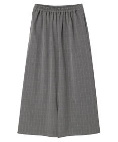 Green Parks きれいシルエットチェック裾フレアスカート