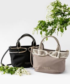 TOCCA 【撥水】BICOLOR RIBBON TOTE トートバッグ