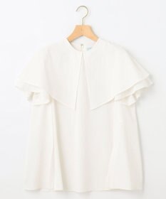 組曲 L サッカーストレッチ 襟付きブラウス