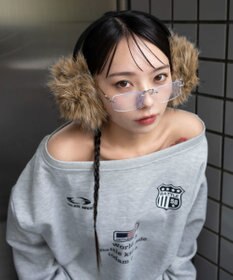 WEGO ボリュームMIXファーイヤーマフ