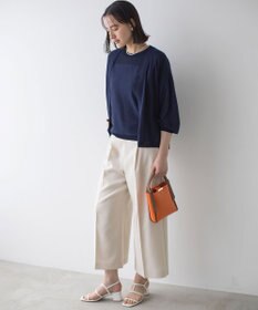 組曲 L 【ストレッチ・イージーケア】オシャクロス ガウチョパンツ