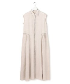 23区 【GOLD LABEL】ノーザンリネン ハシゴレース シャツワンピース