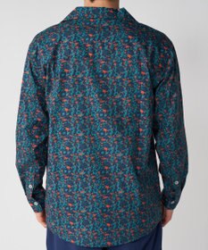 OP／FILA 【Ocean Pacific】プリント長袖オープンネックシャツ