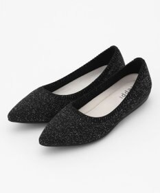 steppi 【洗える/撥水】グリッター ポインテッド パンプス