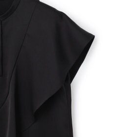 ICB 【ICB×インフルエンサーコラボ】【先行予約】デュアルサテン ラッフルブラウス
