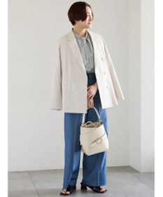 Te chichi リネンMIXロングスリーブジャケット